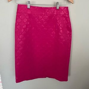 Banana republic bright pink pencil skirt